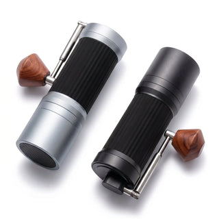 Yozcoffee Manual de aprendiz de café 40 Ajustes Acero Inoxidable Burr Negro/plata — imagen del producto