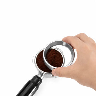 Yozcoffee Espresso Dosificación embudo 51/53/58mm Plata de acero inoxidable magnético — imagen del producto