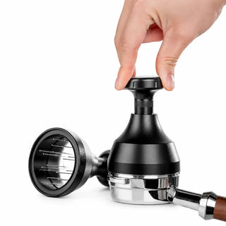 Yozcoffee WDT Espresso Distribuidor 51/53/58mm Herramienta de aguja de acero inoxidable negro — imagen del producto