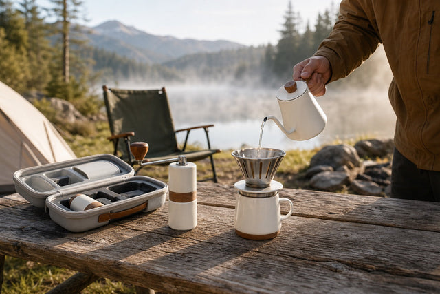Set pour-over portátil de 6 piezas: guía completa para preparar café de viaje