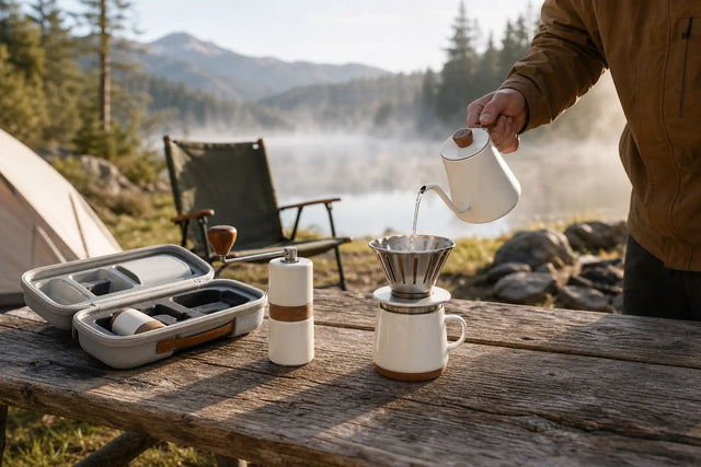 Set pour-over portátil de 6 piezas: guía completa para preparar café de viaje