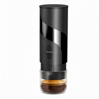 Yozcoffee Portable Espresso Maker 51mm 2-en-1 Terreno &amp; Cápsula Negro — imagen del producto