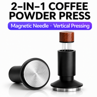 Yozcoffee Espresso Tamper WDT Distribuidor 53mm 2-en-1 de acero inoxidable negro - miniatura 3