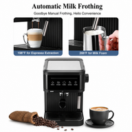 Cafetera espresso Yozcoffee de 20 bares con vaporizador y depósito de 1,8 l - miniatura 4