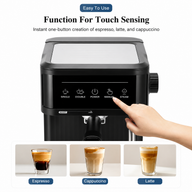 Cafetera espresso Yozcoffee de 20 bares con vaporizador y depósito de 1,8 l - miniatura 5