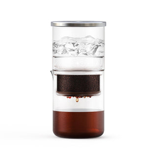 Cafetera Yozcoffee para cold brew por goteo de hielo, 300 ml, vidrio transparente — imagen del producto