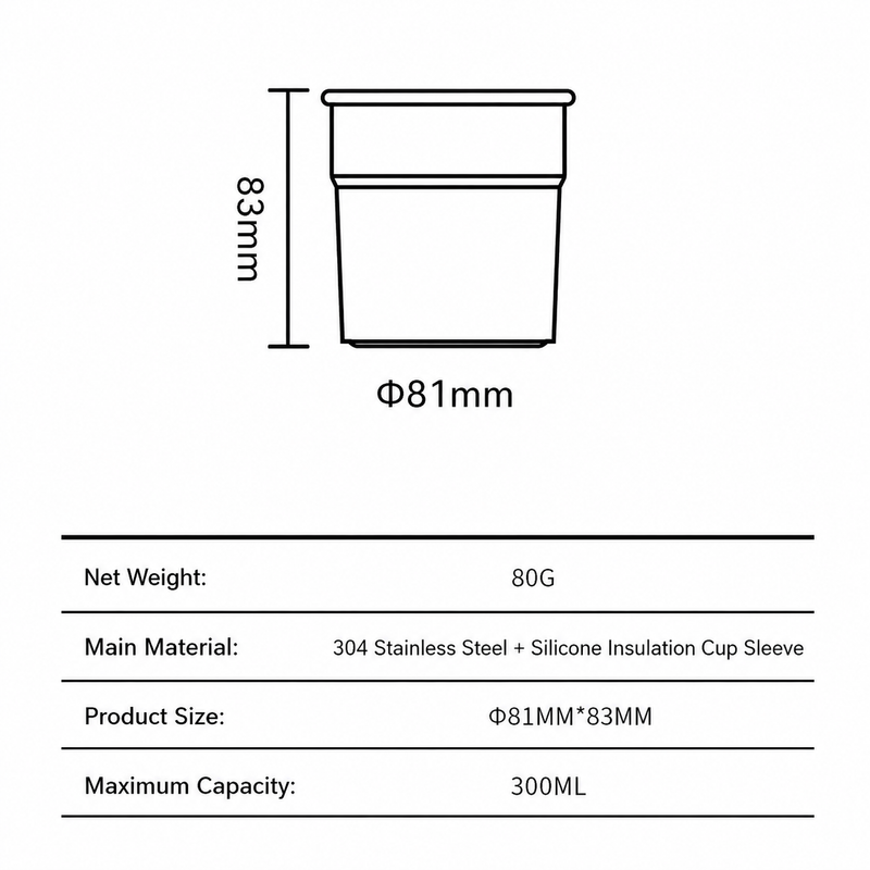 Taza térmica Yozcoffee de 300 ml con funda de silicona - imagen del producto