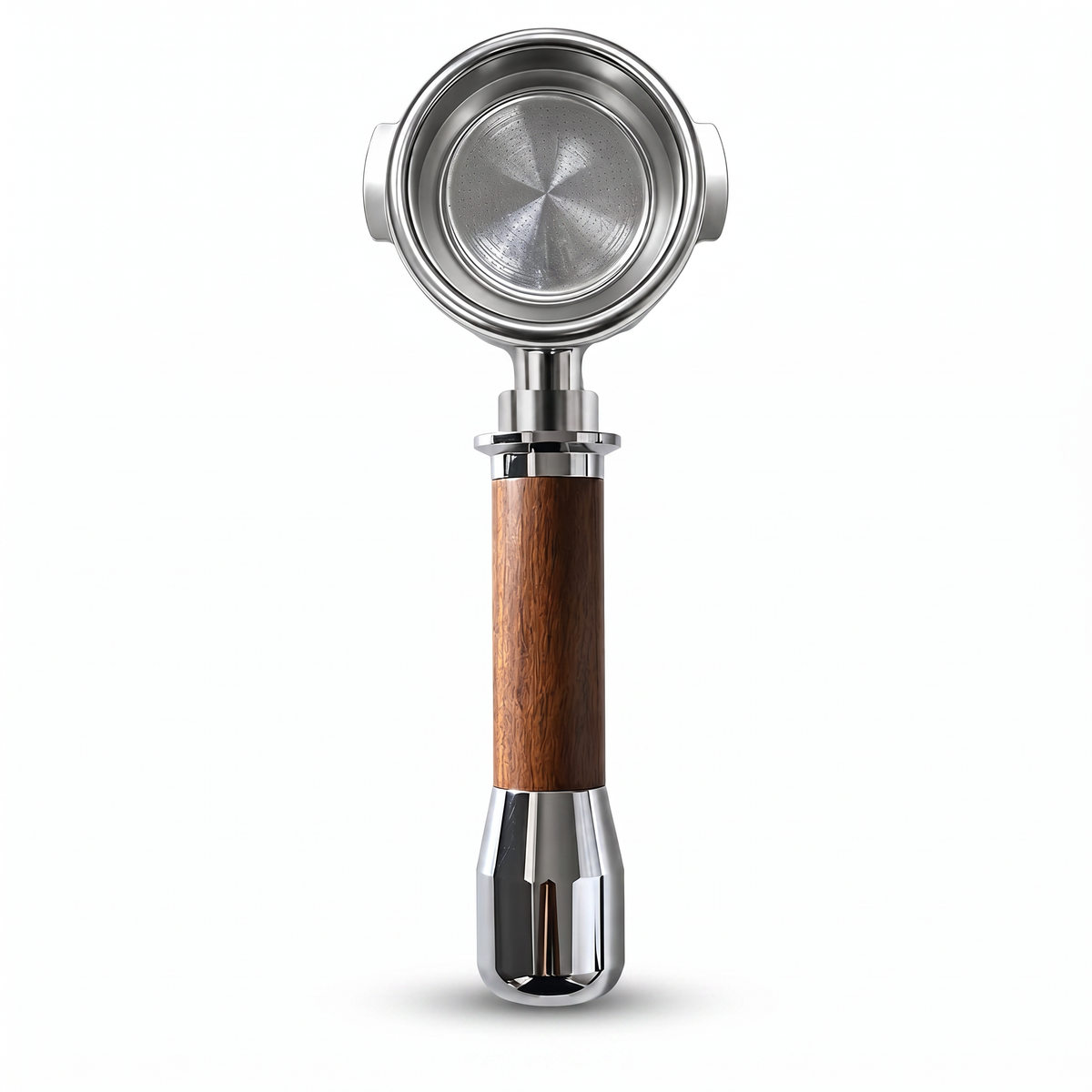 Yozcoffee E61 Portafilter 58mm Wood Handle Bottomless &amp; Spouted - imagen del producto