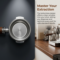 Yozcoffee E61 Portafilter 58mm Wood Handle Bottomless &amp; Spouted - miniatura 3