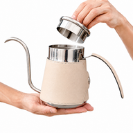 Yozcoffee Gooseneck Pour Over Kettle 600/700ml 304 de cuero de acero inoxidable - miniatura 1