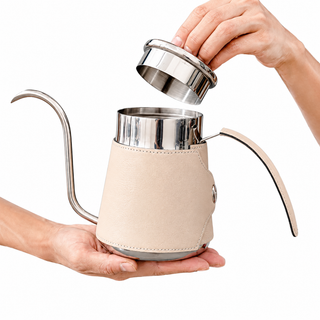 Yozcoffee Gooseneck Pour Over Kettle 600/700ml 304 de cuero de acero inoxidable — imagen del producto