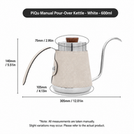 Yozcoffee Gooseneck Pour Over Kettle 600/700ml 304 de cuero de acero inoxidable - miniatura 4