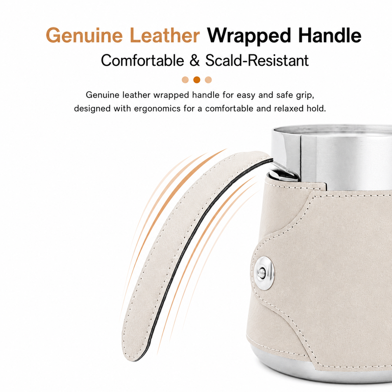 Yozcoffee Gooseneck Pour Over Kettle 600/700ml 304 de cuero de acero inoxidable - imagen del producto