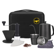 Yozcoffee Pour Over Coffee Set 9-Piece Burr Grinder Dripper Kit Negro - miniatura 1