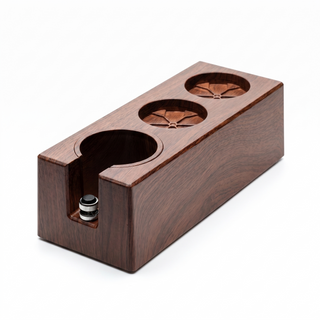 Soporte organizador Yozcoffee para prensador de espresso de 51-58 mm, ABS efecto madera — imagen del producto