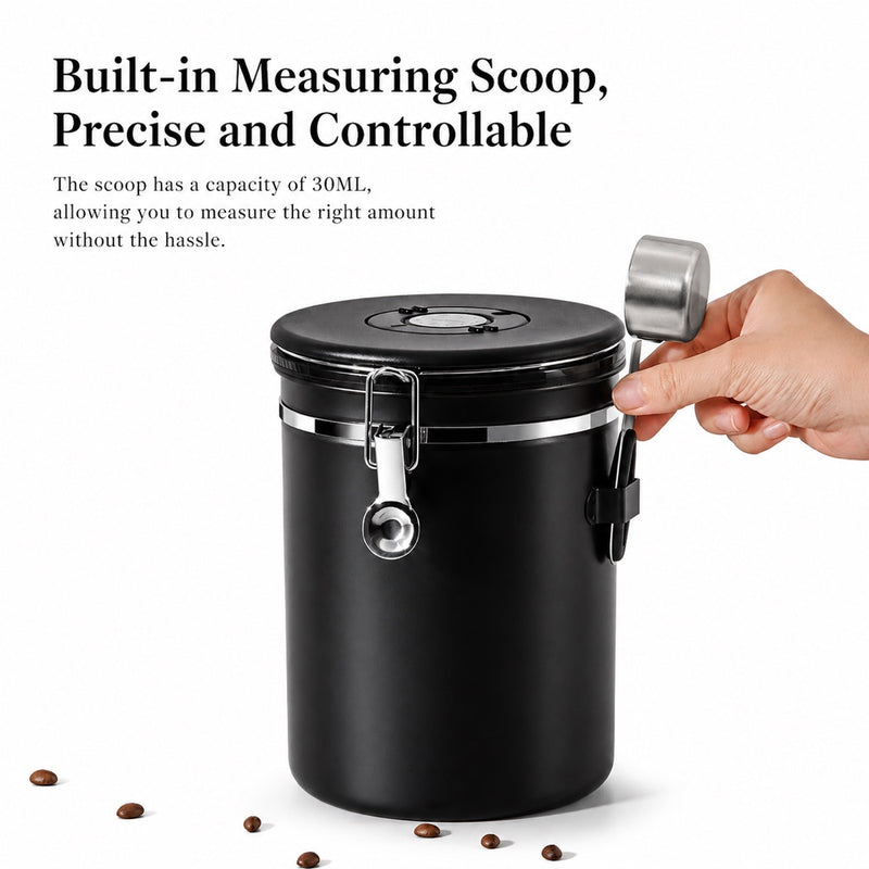 Yozcoffee Airtight Cafe Canister 1.5-2.8L 304 Acero Inoxidable - imagen del producto