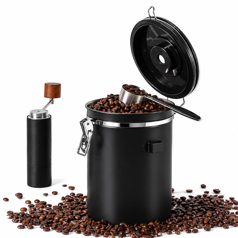 Yozcoffee Airtight Cafe Canister 1.5-2.8L 304 Acero Inoxidable - imagen del producto