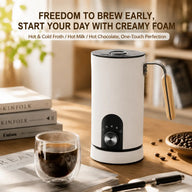 Yozcoffee 5-in-1 Automatic Milk Frother – Hot & Cold Foam for Latte & Cappuccino - miniatura 3