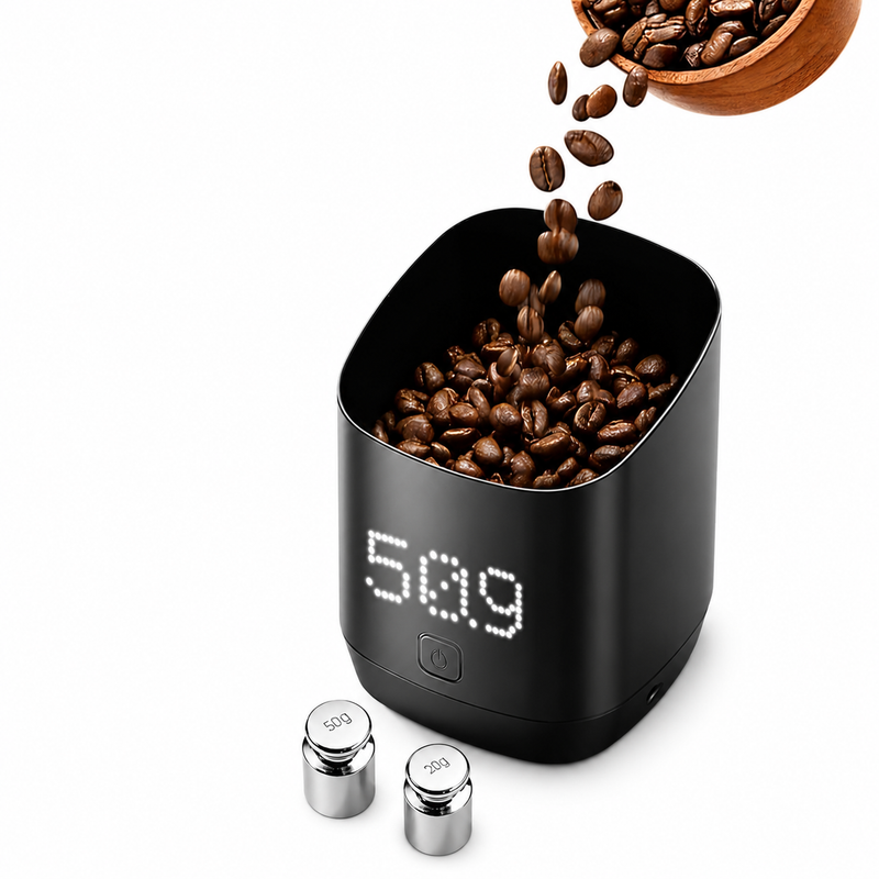 Yozcoffee Recargable Copa de Pesado de Cafetera, 0.01g Precisión - imagen del producto
