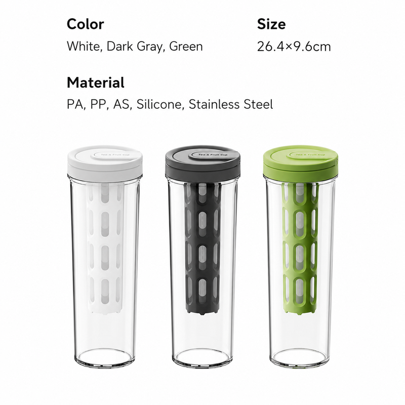 Yozcoffee Cold Brew Infuser Bottle 600ml BPA-Free Filtro blanco / gris / verde - imagen del producto