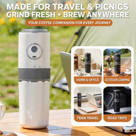 Molinillo de café eléctrico portátil Yozcoffee con cafetera - miniatura 3
