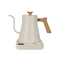 Yozcoffee Electric Gooseneck Kettle 0.9L 304 Control de temperatura de acero inoxidable negro / blanco - miniatura 1