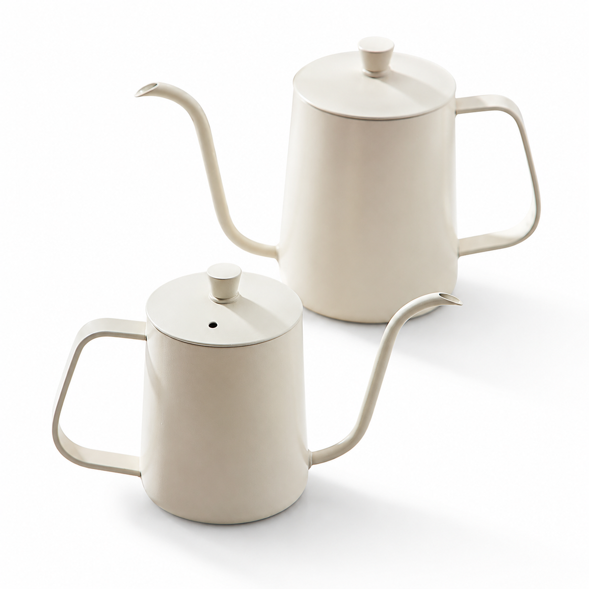 Hervidor Yozcoffee de cuello de cisne de 350/600 ml en acero inoxidable con boquilla de 5 mm - imagen del producto