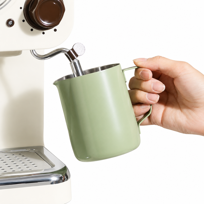 Yozcoffee Latte Art Milk Pitcher 350/600ml 304 de acero inoxidable - imagen del producto