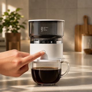 Cafetera pour-over portátil Yozcoffee de acero inoxidable 304 y Tritan — vista alternativa