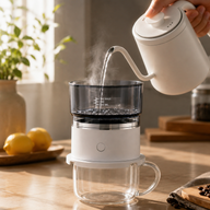 Cafetera pour-over portátil Yozcoffee de acero inoxidable 304 y Tritan - miniatura 4
