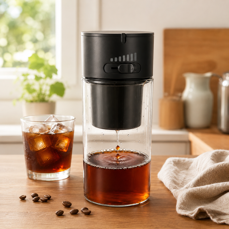 Cafetera cold brew Yozcoffee por goteo en frío con flujo ajustable - imagen del producto
