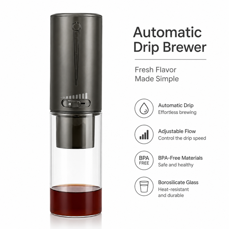 Cafetera cold brew Yozcoffee por goteo en frío con flujo ajustable - imagen del producto