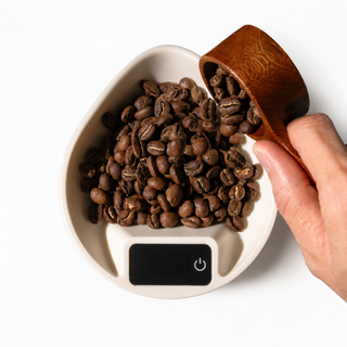 Yozcoffee Café Bean Scale Scoop Mini herramienta de dosificación digital Beige/Black — vista alternativa