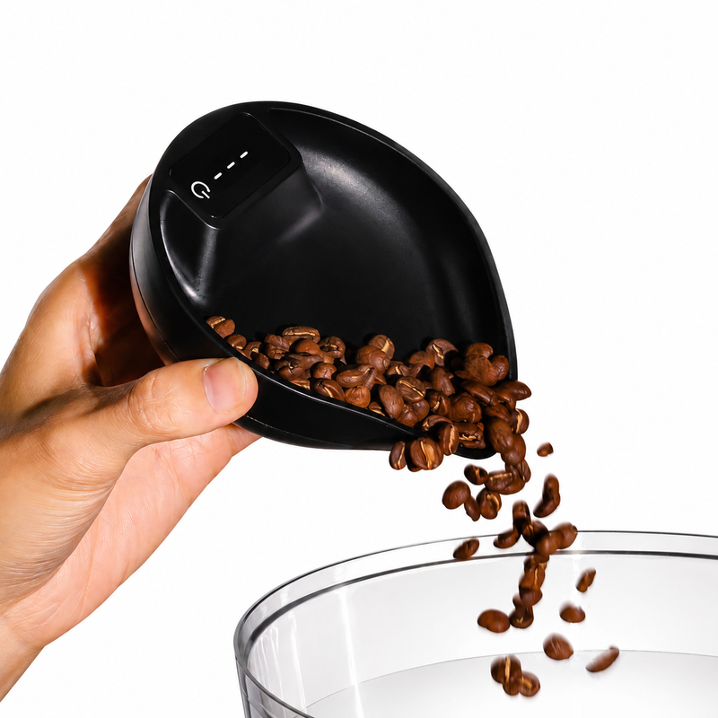 Yozcoffee Café Bean Scale Scoop Mini herramienta de dosificación digital Beige/Black - imagen del producto