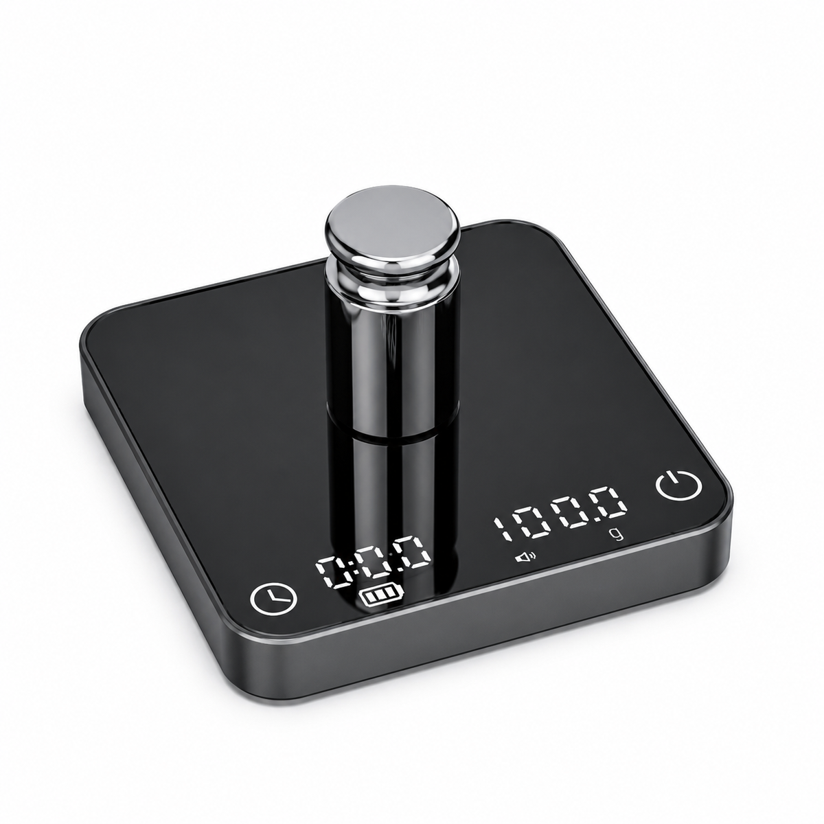 Escala de café Yozcoffee con Timer 2kg 0.1g Aleación de aluminio USB-C Negro - imagen del producto