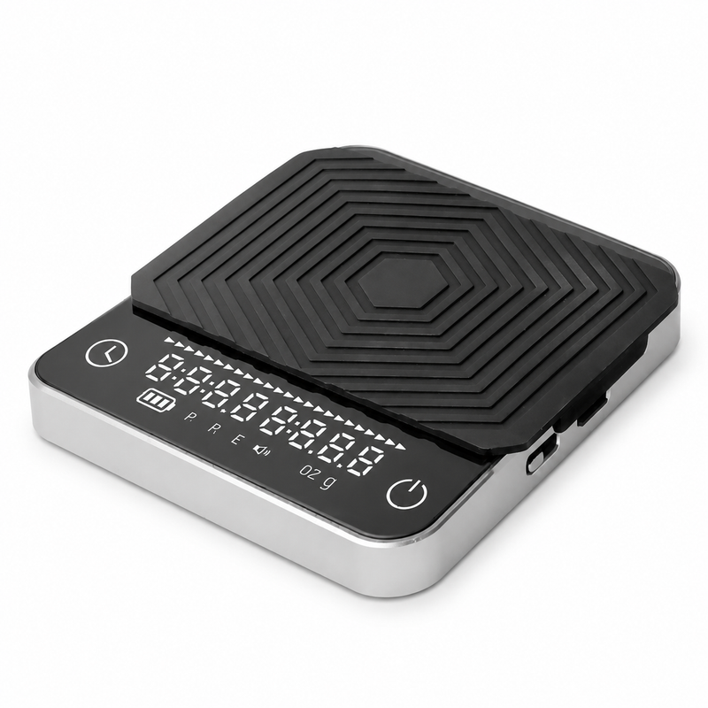Escala de café Yozcoffee con Timer 2kg 0.1g Aleación de aluminio USB-C Negro - imagen del producto