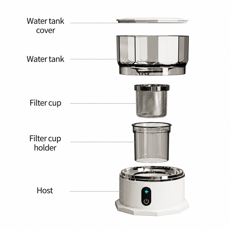 Yozcoffee portable cafetera automatico 160ml Mini Drip Brewer - imagen del producto