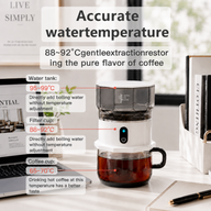 Yozcoffee portable cafetera automatico 160ml Mini Drip Brewer - miniatura 6