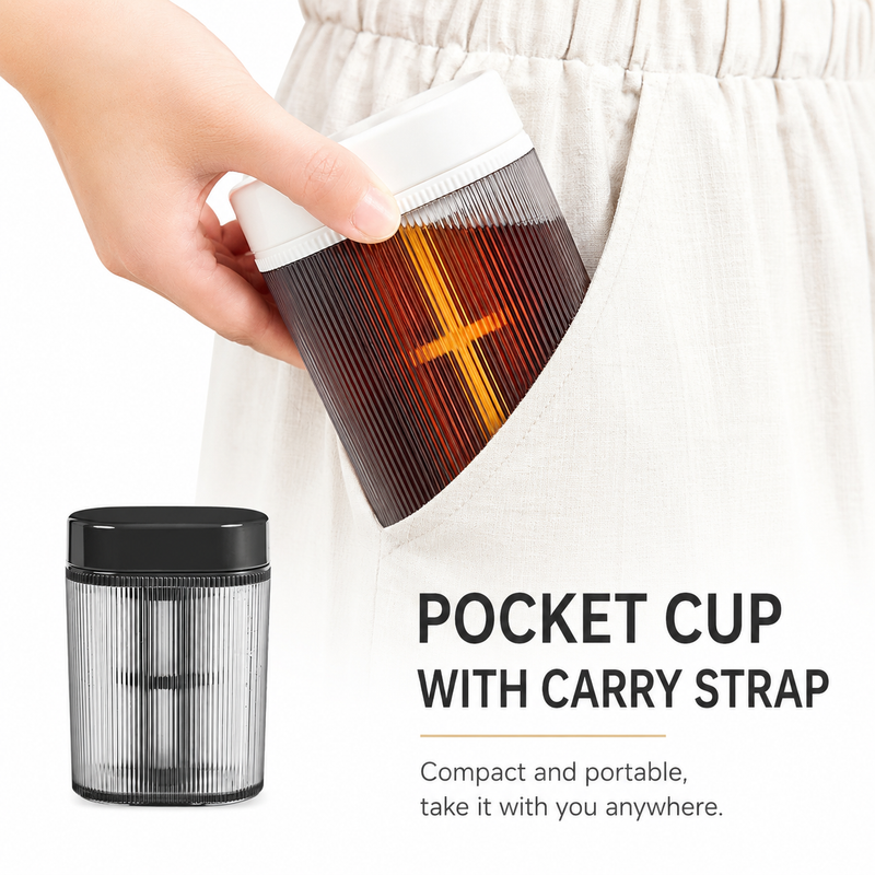 Yozcoffee Portable Cold Brew Cup 300ml con filtro incorporado - imagen del producto