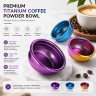 Yozcoffee Espresso Copa de Dosificación Pure Titanium Powder Bowl Iridescent - miniatura 2