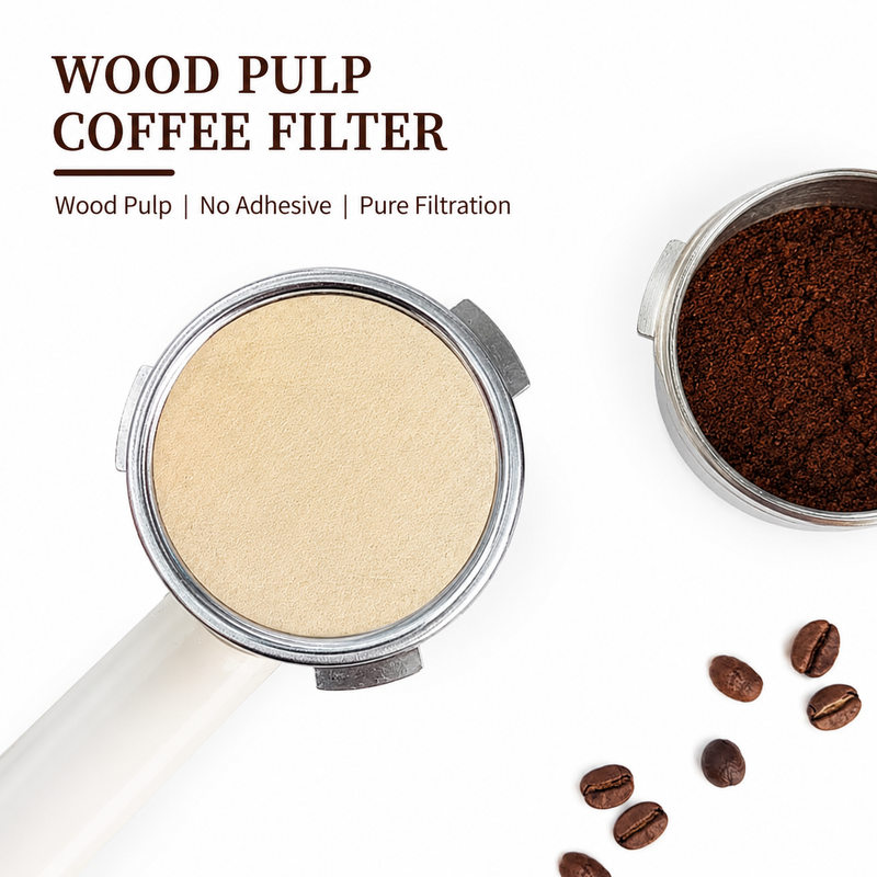 Filtros de papel Yozcoffee para cafetera moka de 53-58 mm, pulpa de madera, 100 unidades - imagen del producto