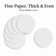 Filtros de papel Yozcoffee para cafetera moka de 53-58 mm, pulpa de madera, 100 unidades - miniatura 3