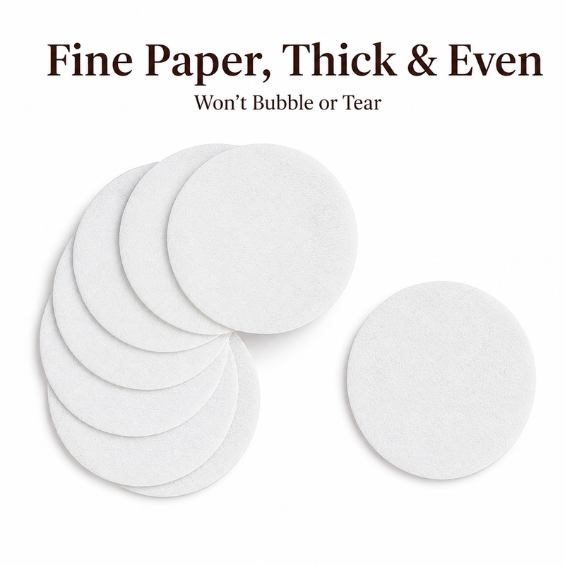 Filtros de papel Yozcoffee para cafetera moka de 53-58 mm, pulpa de madera, 100 unidades - imagen del producto
