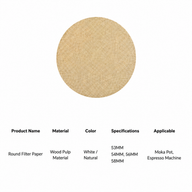 Filtros de papel Yozcoffee para cafetera moka de 53-58 mm, pulpa de madera, 100 unidades - miniatura 5