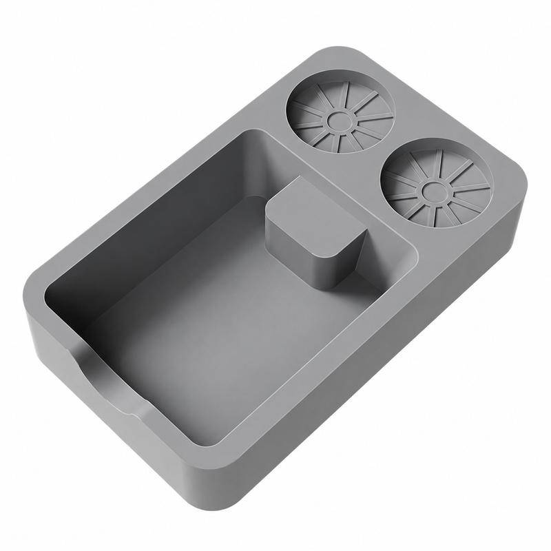 Yozcoffee Espresso Tamping Mat Silicone Tamper Stand Coffee Bar Negro/Gray - imagen del producto