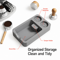 Yozcoffee Espresso Tamping Mat Silicone Tamper Stand Coffee Bar Negro/Gray - miniatura 7