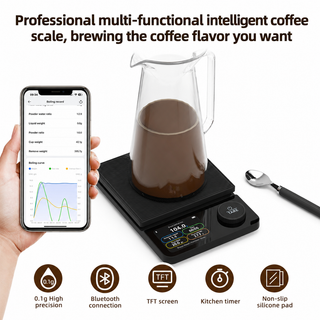 Escala de café Bluetooth inteligente Yozcoffee, 5kg / 0.1g Precisión — vista alternativa