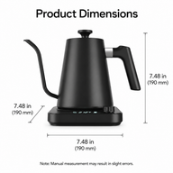 Hervidor eléctrico inteligente Yozcoffee de cuello de cisne, 0,9 l, control de ±1 °C - miniatura 8