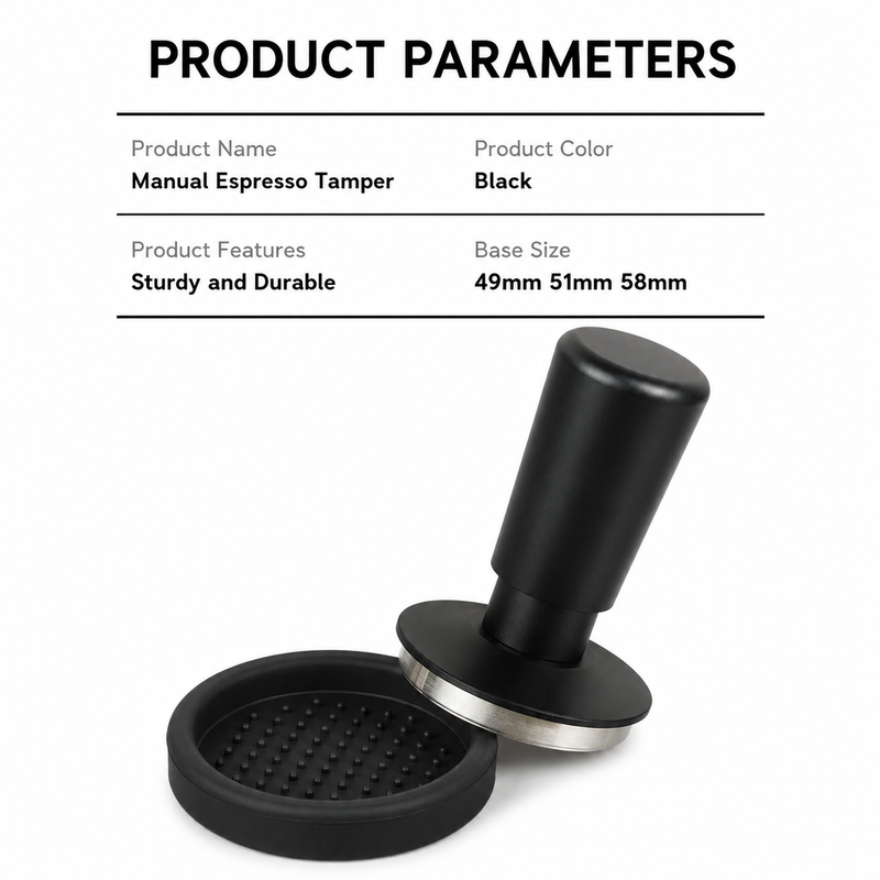 Yozcoffee Spring cargado Espresso Tamper 49/51/58mm Acero inoxidable - imagen del producto