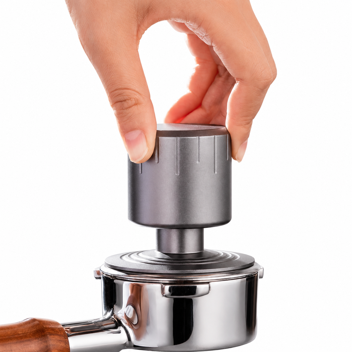 Espresso Tamper 51/53/58mm Soporte de acero inoxidable negro/plata / verde - imagen del producto